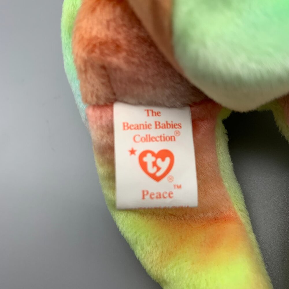 1996 Ty Beanie Babies Collection PEACE the Multi-Colored Bear - Picture 7 of 8